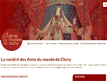 Tablet Screenshot of amis-musee-cluny.fr